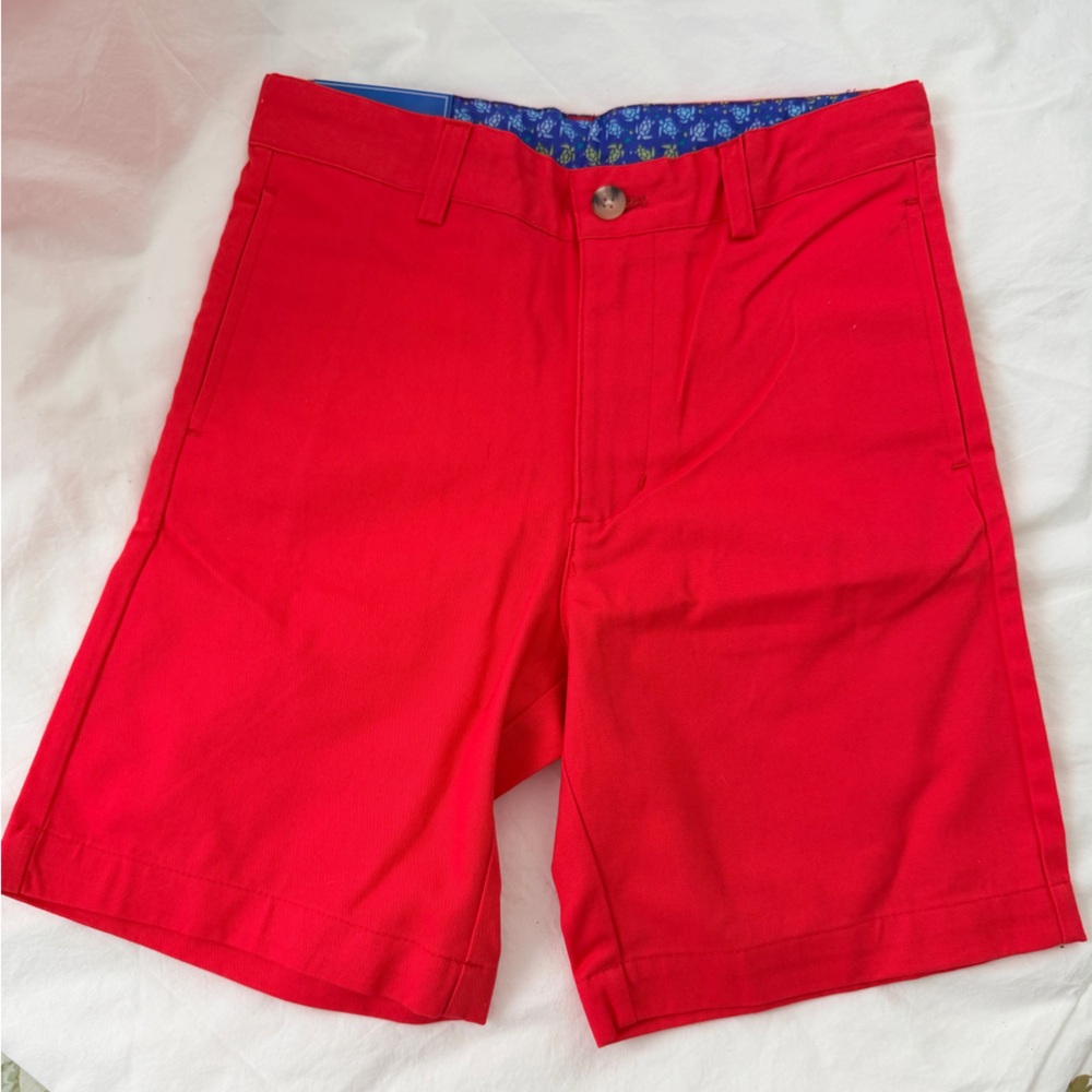 J Bailey Boys Pete red twill shorts boys 8